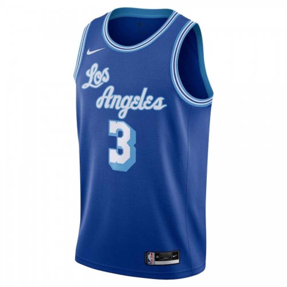 Men's Los Angeles Lakers Anthony Davis #3 Blue 20/21 Swingman Jersey - Classic Edition-Pro Kit Vault | Brand New 26/27 Sports Jerseys
